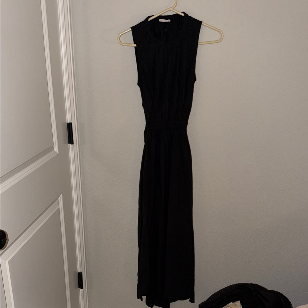 Mango Elegant Black Sleeveless Maxi Dress